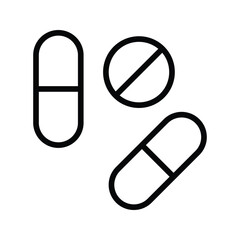 Pills icon vector stock