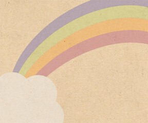 Pattern 70s rainbow background illustration cork