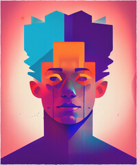 Abstract Head - Man 