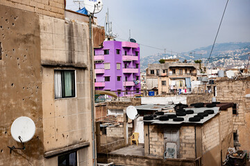Häuser der Stadt Beirut im Jahr 2010, Libanon