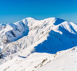 Poland 2022. Beautiful view on the snow Tatry.
Zakopane, Giewont, Kasprowy Wierch, Swinica, Rysy, Kresanica