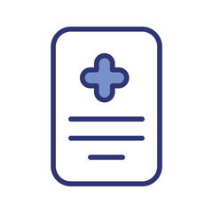 Fototapeta premium Medical Report icon vector stock