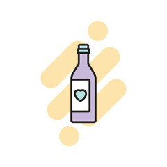celebrate bottle icon vector stock