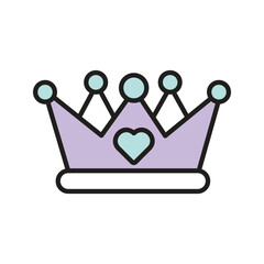crown icon vector stock