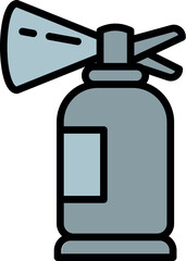 Car fire extinguisher icon outline vector. Car part. Service system