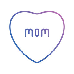 best mom icon vector stock