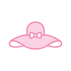 women hat icon vector stock