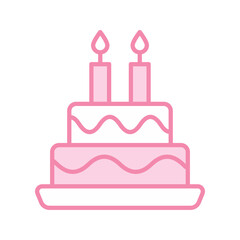 cake icon vector stock