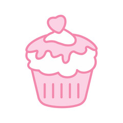 cupcake icon vector stock