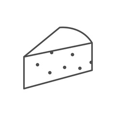 Triangle piece of cheese icon