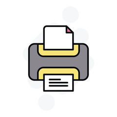 printer icon vector stock