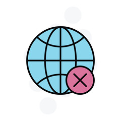 connection error icon vector stock