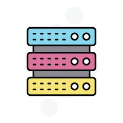 server icon vector stock