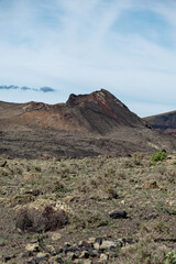 colorful vulcanic landscape on lanzarote