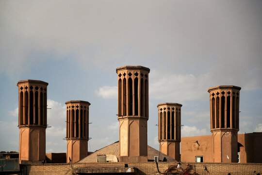windcatcher in yazd, iran