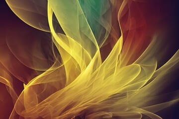 A colorful abstract painting with a colorful background and a white background AI Generated