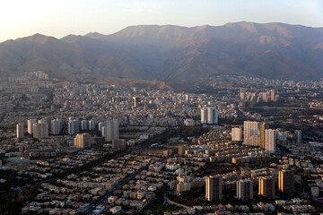 view of the city tehran, iran