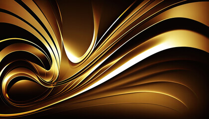 Abstract Golden Background, Golden, abstract, luxurious, shimmering, metallic, radiant, dazzling, glimmering, generative, ai, sparkling, glowing,
