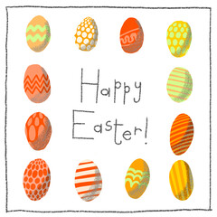Easter eggs Hand Drawn Instagram template , Easter Instagram post, Instagram Easter content, Instagram easter template, Social media easter template