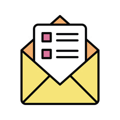 email icon vector stock