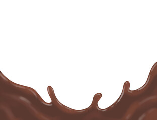 melted chocolate dripping