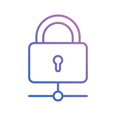 network security icon vector stock