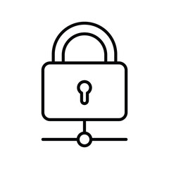 network security icon vector stock