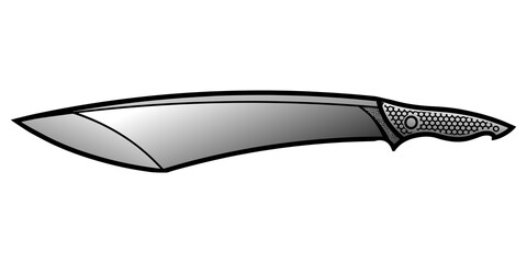 machete illustration white background