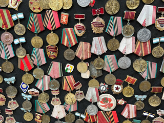 old medals from soviet union 