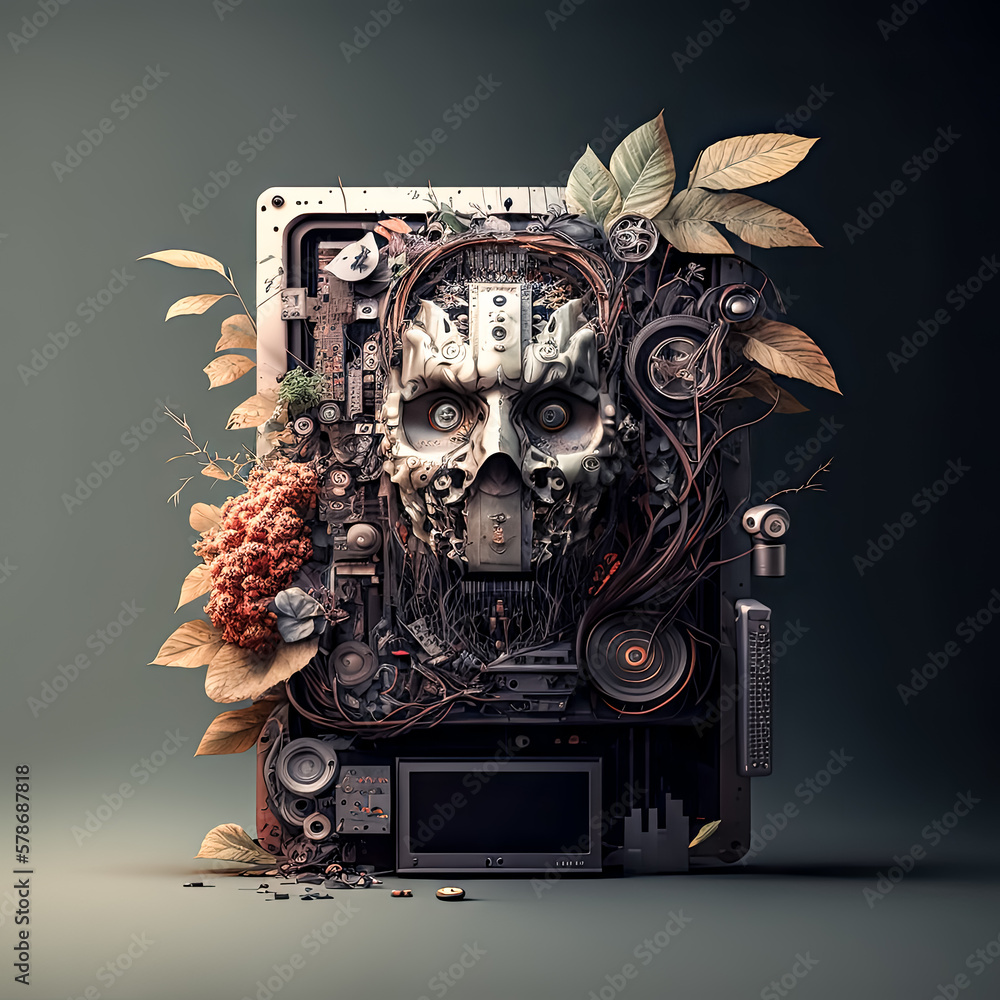 Aufkleber a mesmerizing program, a masterpiece of technology crafted with intricate detail - generative ai.