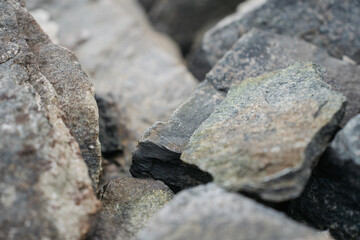 Rocks on the mountainside 