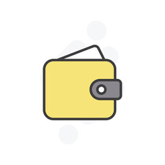 wallet icon vector stock