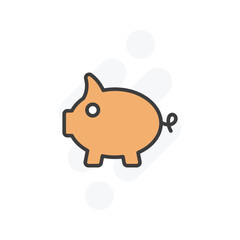 saving icon vector stock