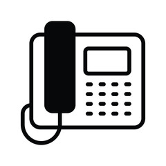 telephone icon vector stock