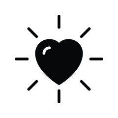 heart icon vector stock
