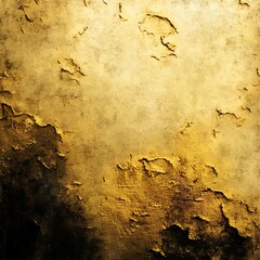 Texture of yellow golden decorative plaster or concrete. Abstract grunge background