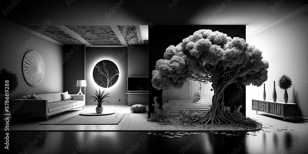 Poster a mesmerizing hd design wallpaper featuring a social object on a room background with an aesthetical