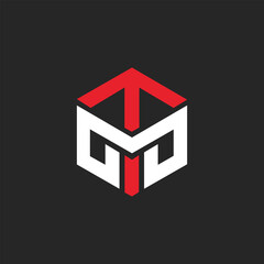 creative MT logo design MT monogram Illustrations