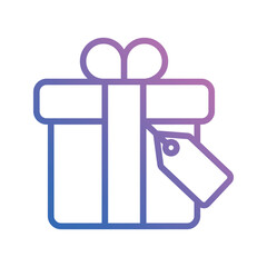 gift icon vector stock