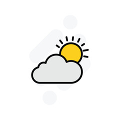 rainy day icon vector stock.