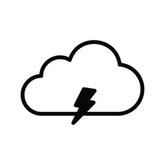storm icon vector stock.
