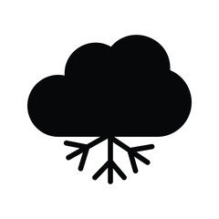 snow icon vector stock.