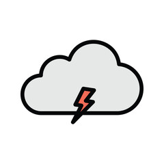 storm icon vector stock.