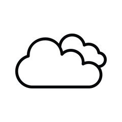 cloudy icon vector stock.