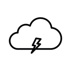 storm icon vector stock.