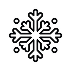 Obraz premium snowflake icon vector stock.