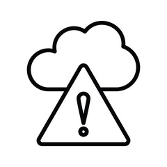 weather alert icon vector stock.