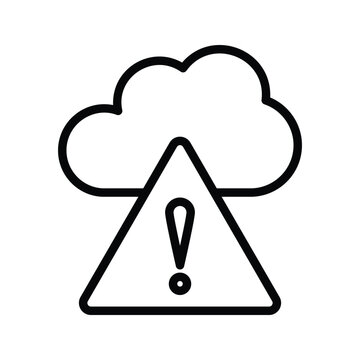 Weather Alert Icon Vector Stock.