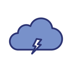 storm icon vector stock.