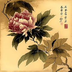 Peony Qi Baishi. Generative Ai